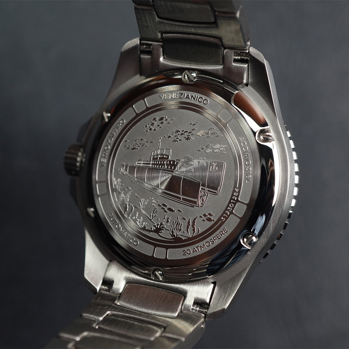 Venezianico Nereide 39mm Tungsteno 3121541C Blue MOP Dial - Horology Story Youtube Store