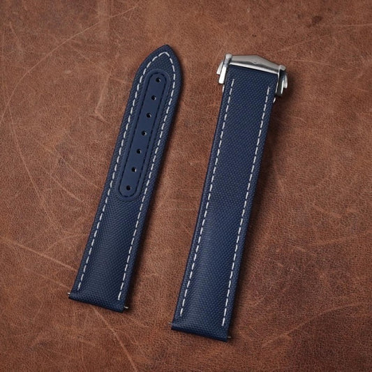 Artem Loop-Less Navy Blue - White Stitching