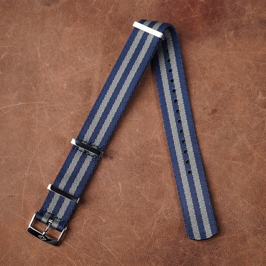 Artem Blue Bond Nylon Watch Strap 19-20mm