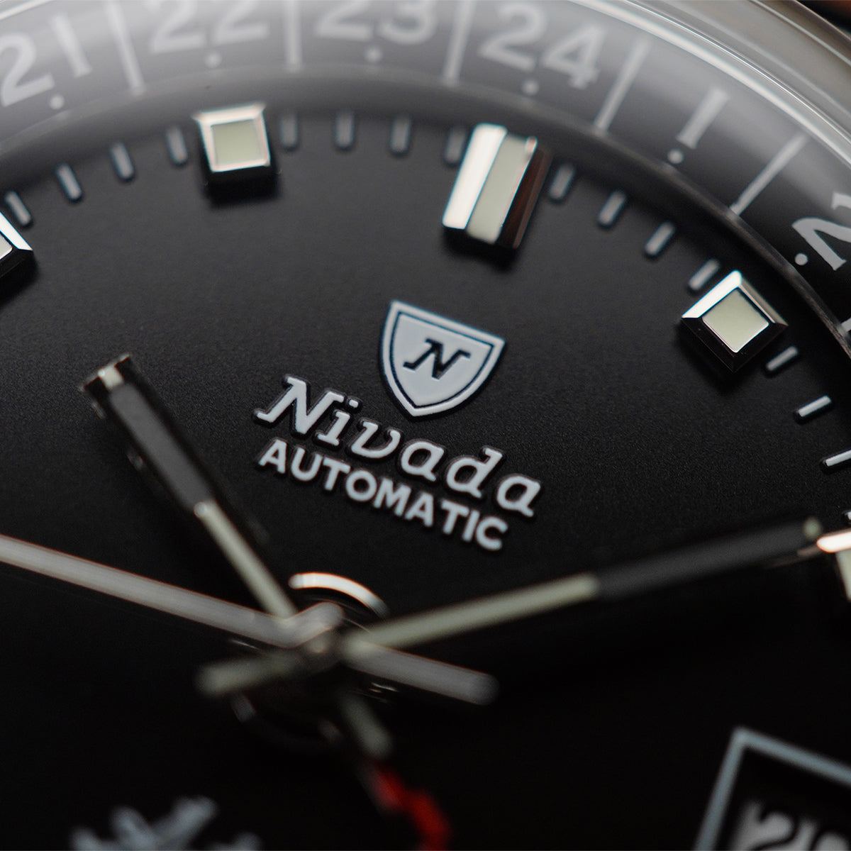 Nivada Antarctic GMT Black Dial