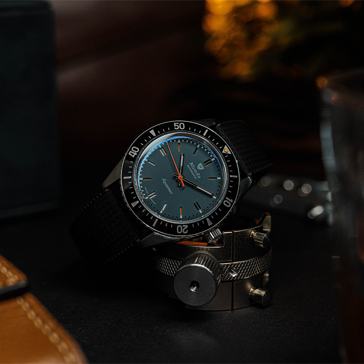 Nivada Grenchen Antarctic Diver Aquamar Grey