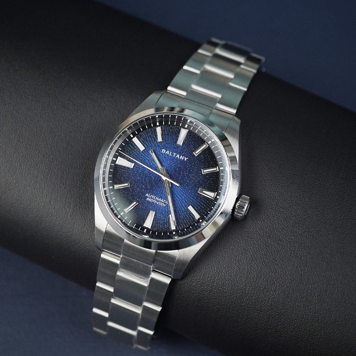 Baltany 3D Smoked Dial S4105 39mm Blue Dial