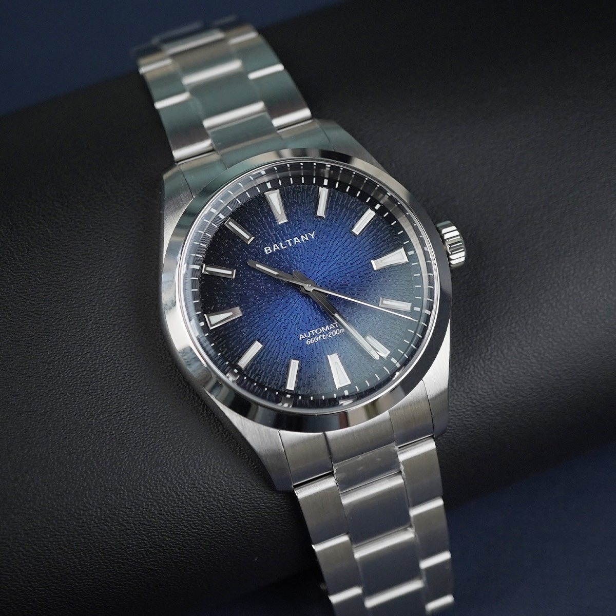 Baltany 3D Smoked Dial S4105 39mm Blue Dial