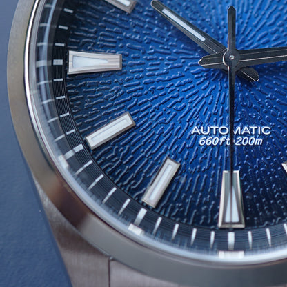 Baltany 3D Smoked Dial S4105 39mm Blue Dial