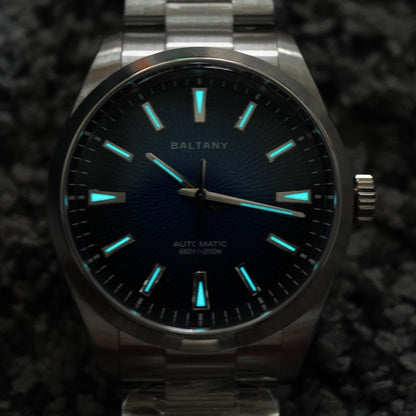Baltany 3D Smoked Dial S4105 39mm Blue Dial