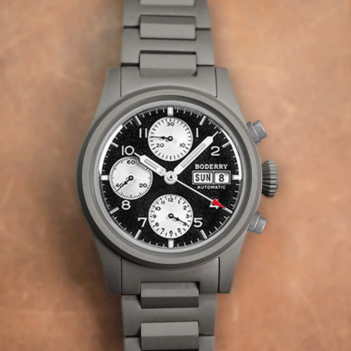 Boderry Landmaster Crhonograph Reverse Panda Dial (Early Bird)