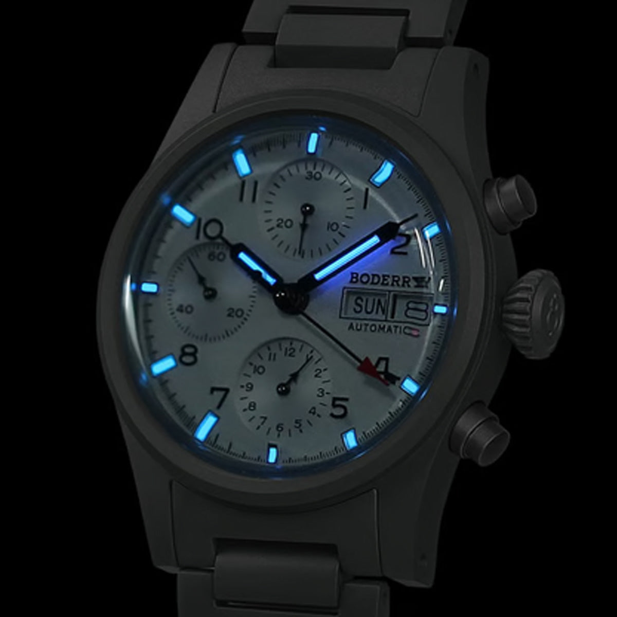 Boderry Landmaster Crhonograph White Dial (Early Bird)