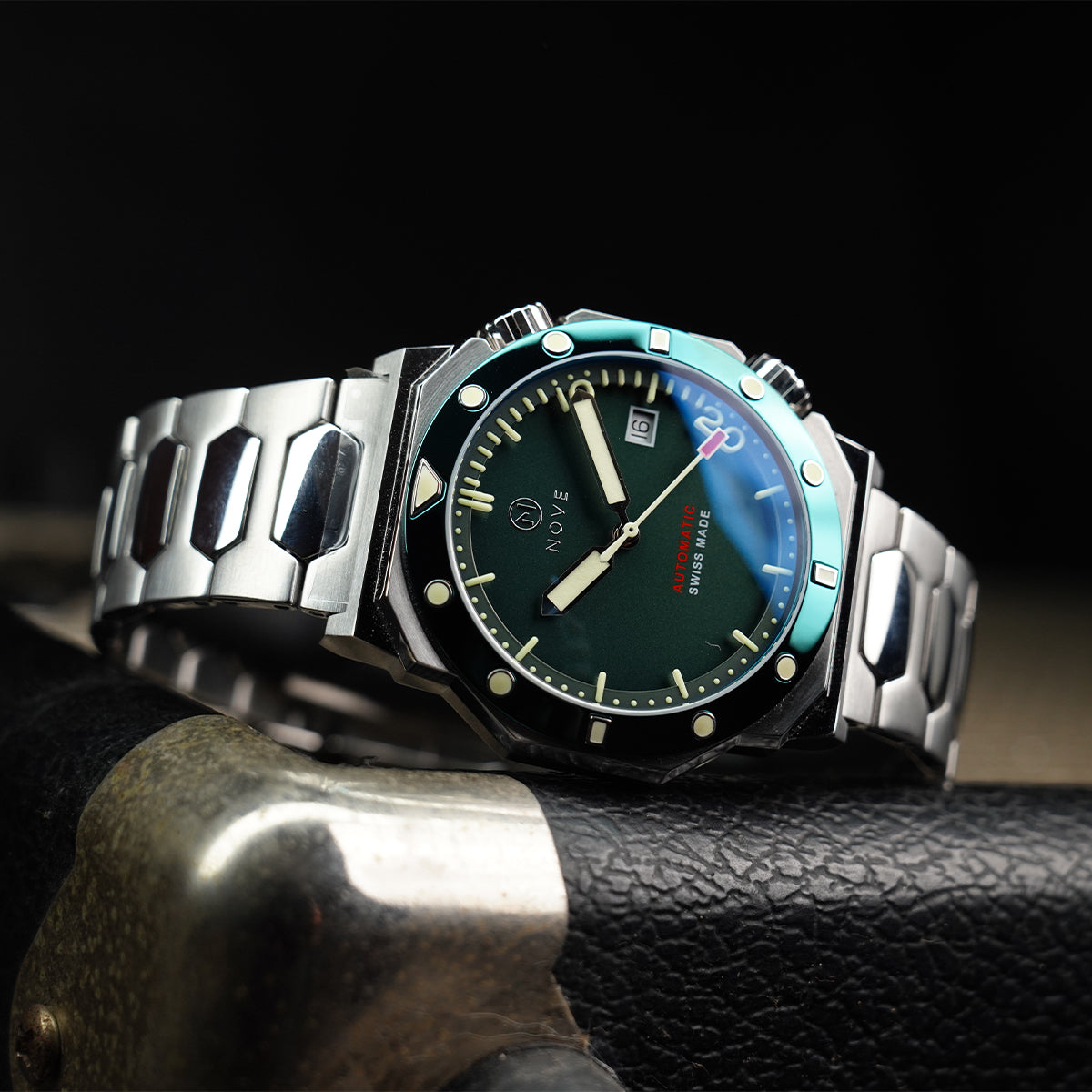 Marine M002-07 Green Sand Blast Dial