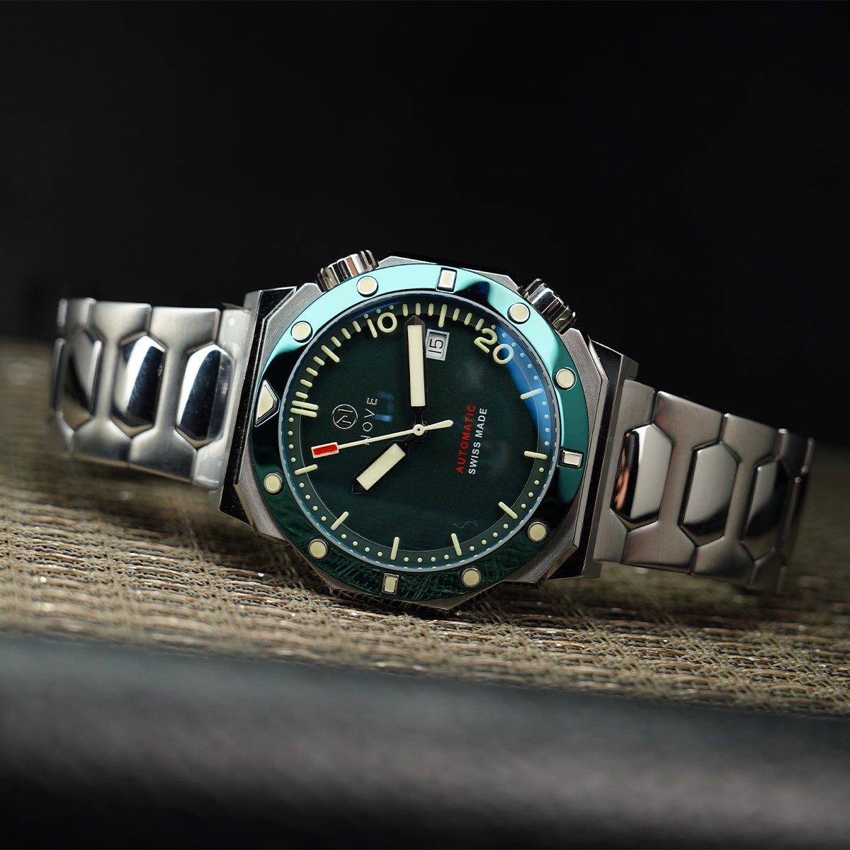 Marine M002-07 Green Sand Blast Dial