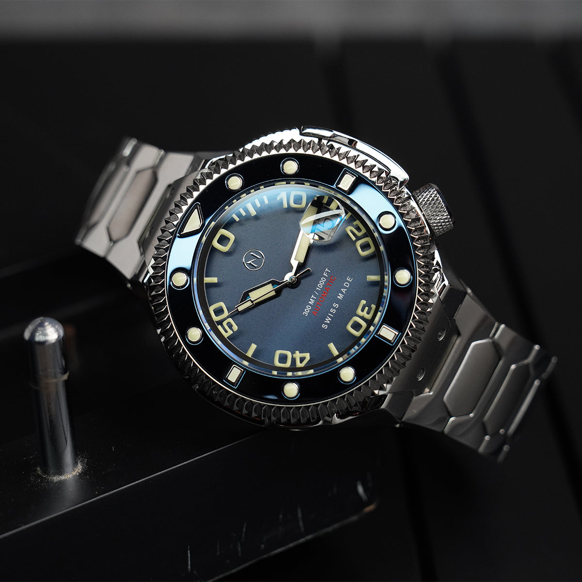 Atlantean II N002-07 Blue Sand Blast Dial