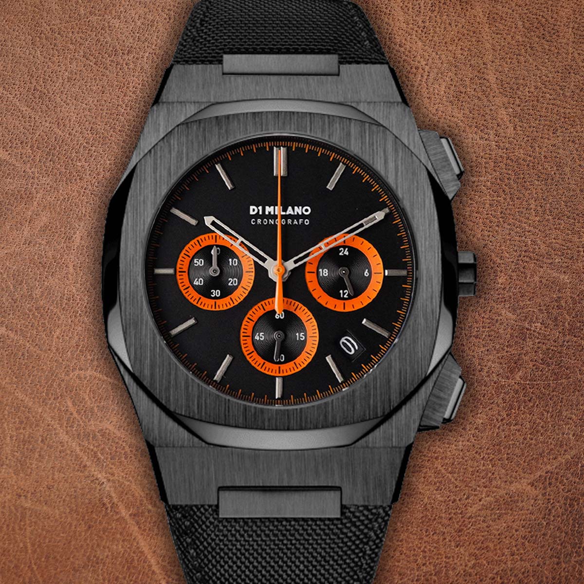 D1 Milano Gear CHNJ01 Chronograph Gun Metal