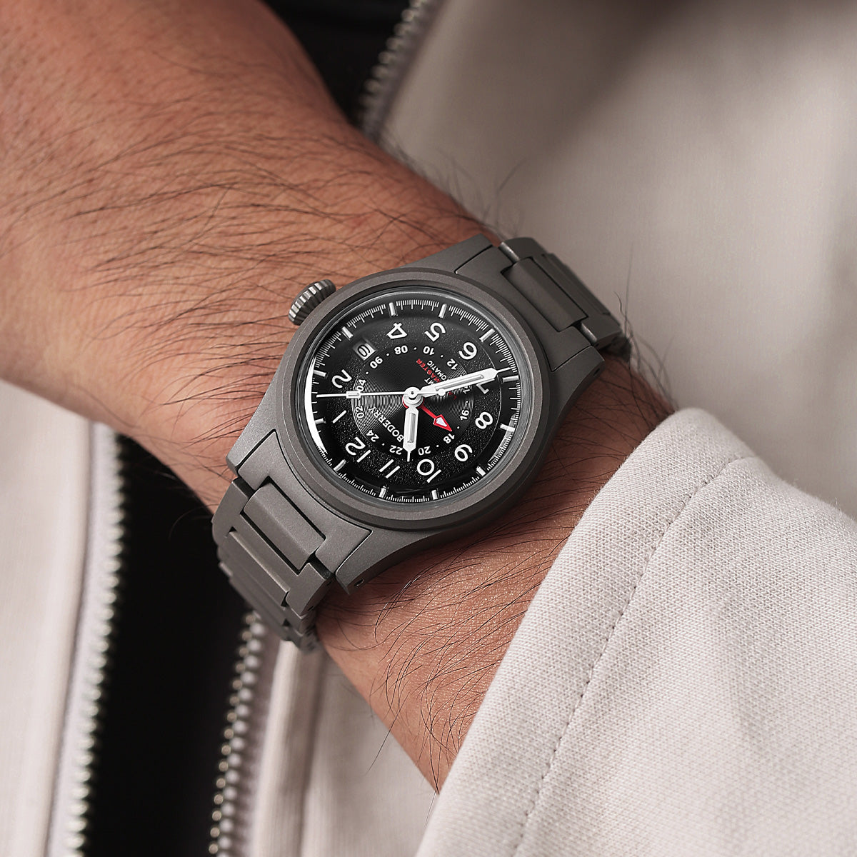 Boderry Landmaster True GMT Black Dial