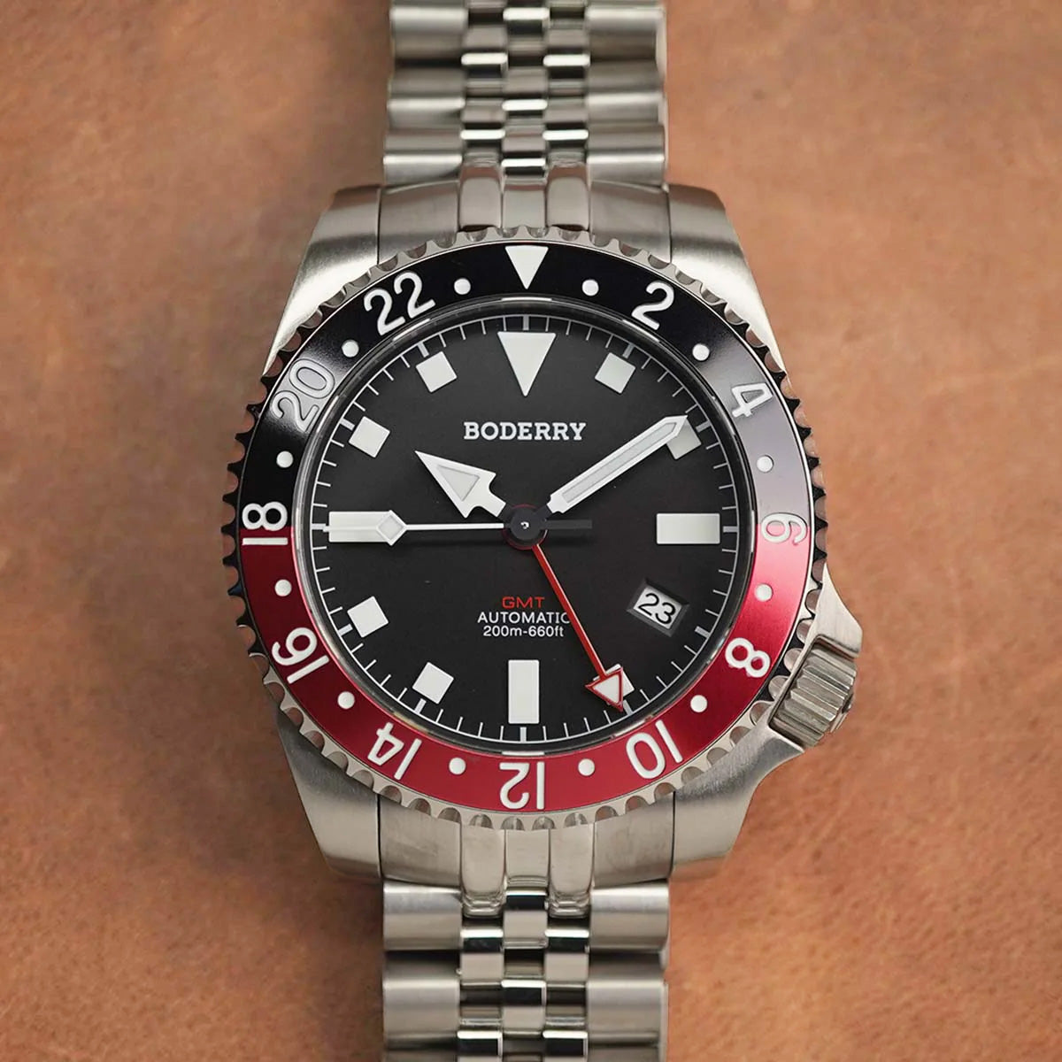 Boderry Admiral Titanium GMT Automatic 200m - Horology Story Youtube Store