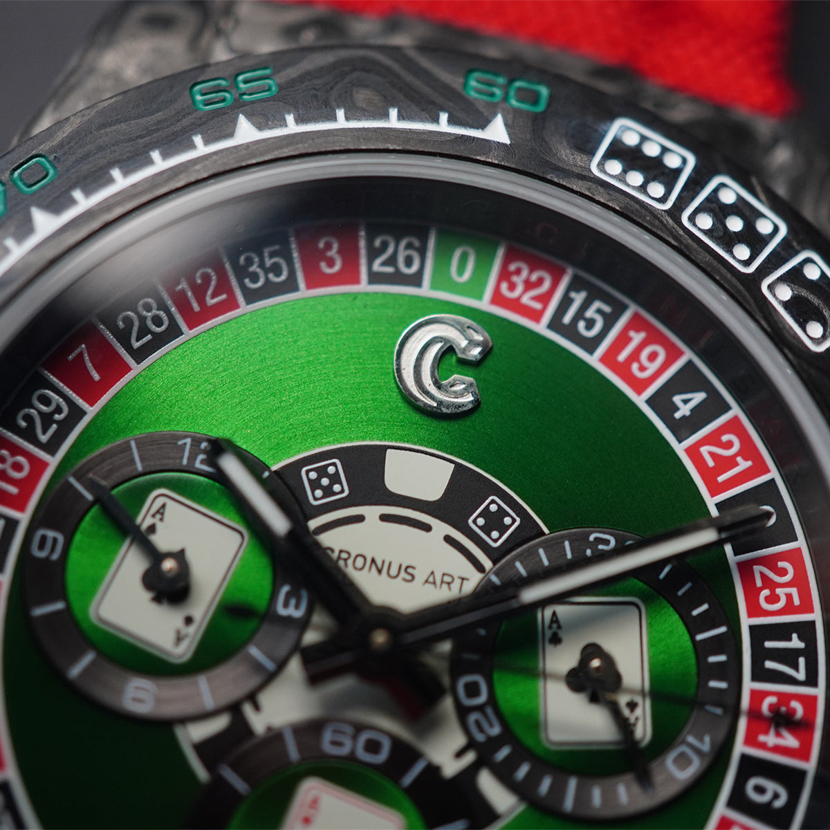 Cronus Art Daytona Emerald Casino NTPT Black Carbon Fiber