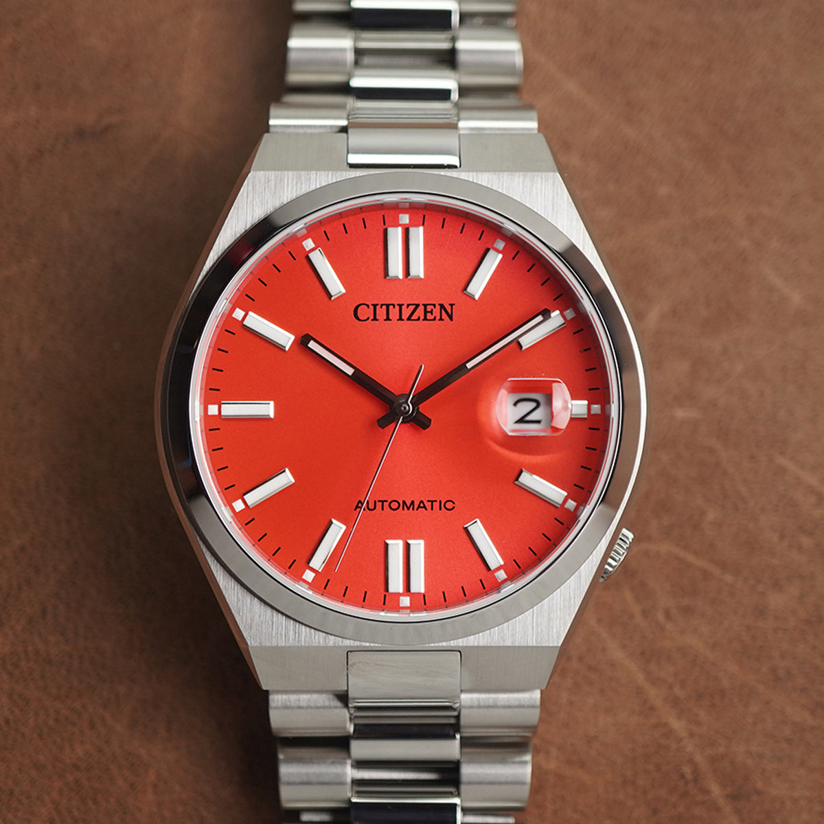 Citizen Tsuyosa NJ0158-89W X Pantone Blazing Red Dial - Horology Story Youtube Store