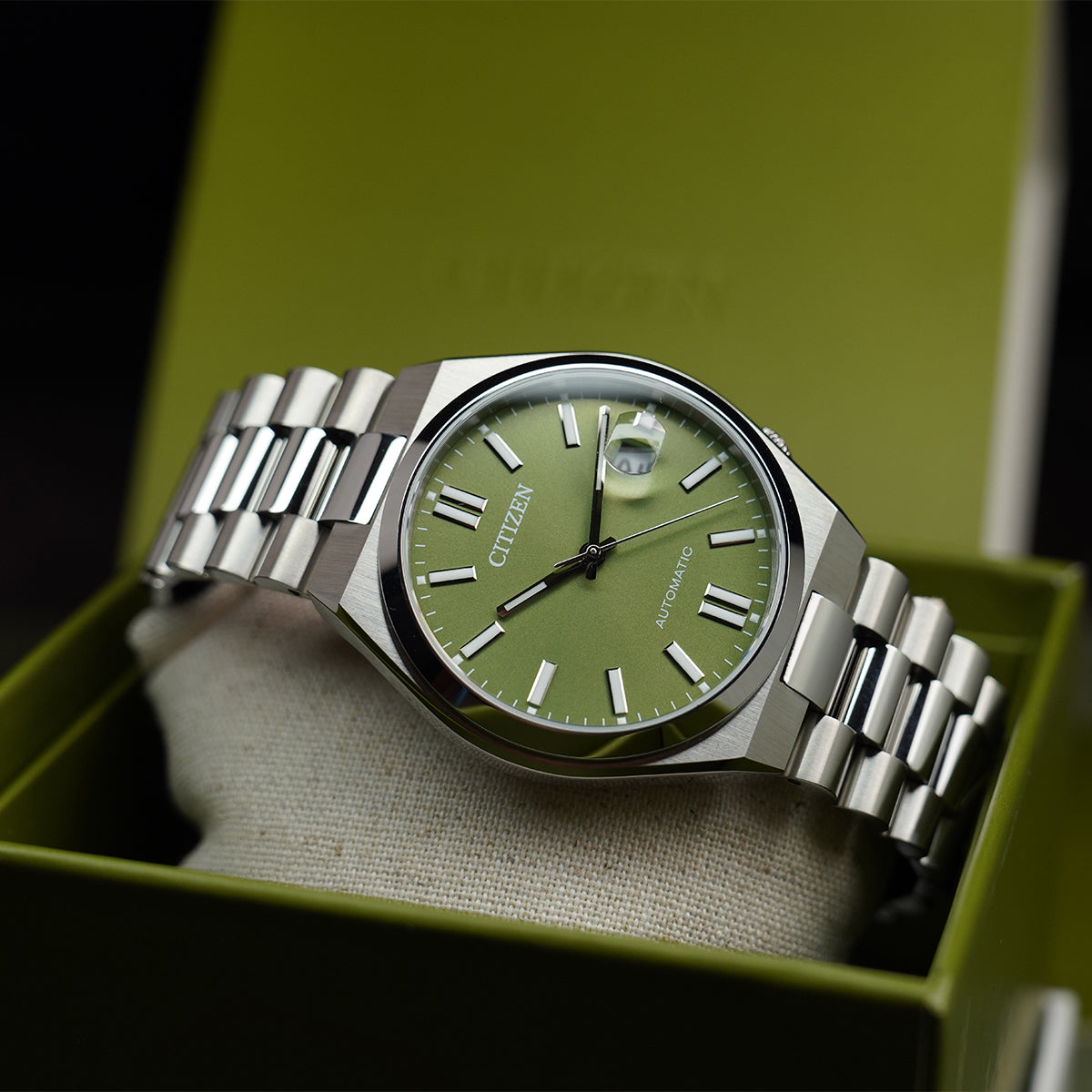 Citizen Tsuyosa NJ0158-89Z X Pantone Peaceful Green Dial