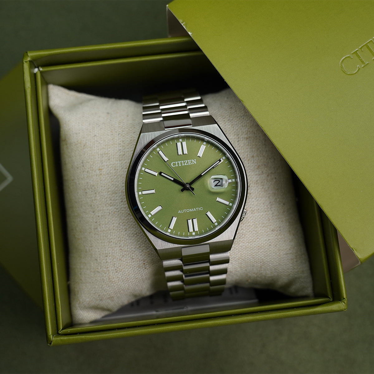 Citizen Tsuyosa NJ0158-89Z X Pantone Peaceful Green Dial