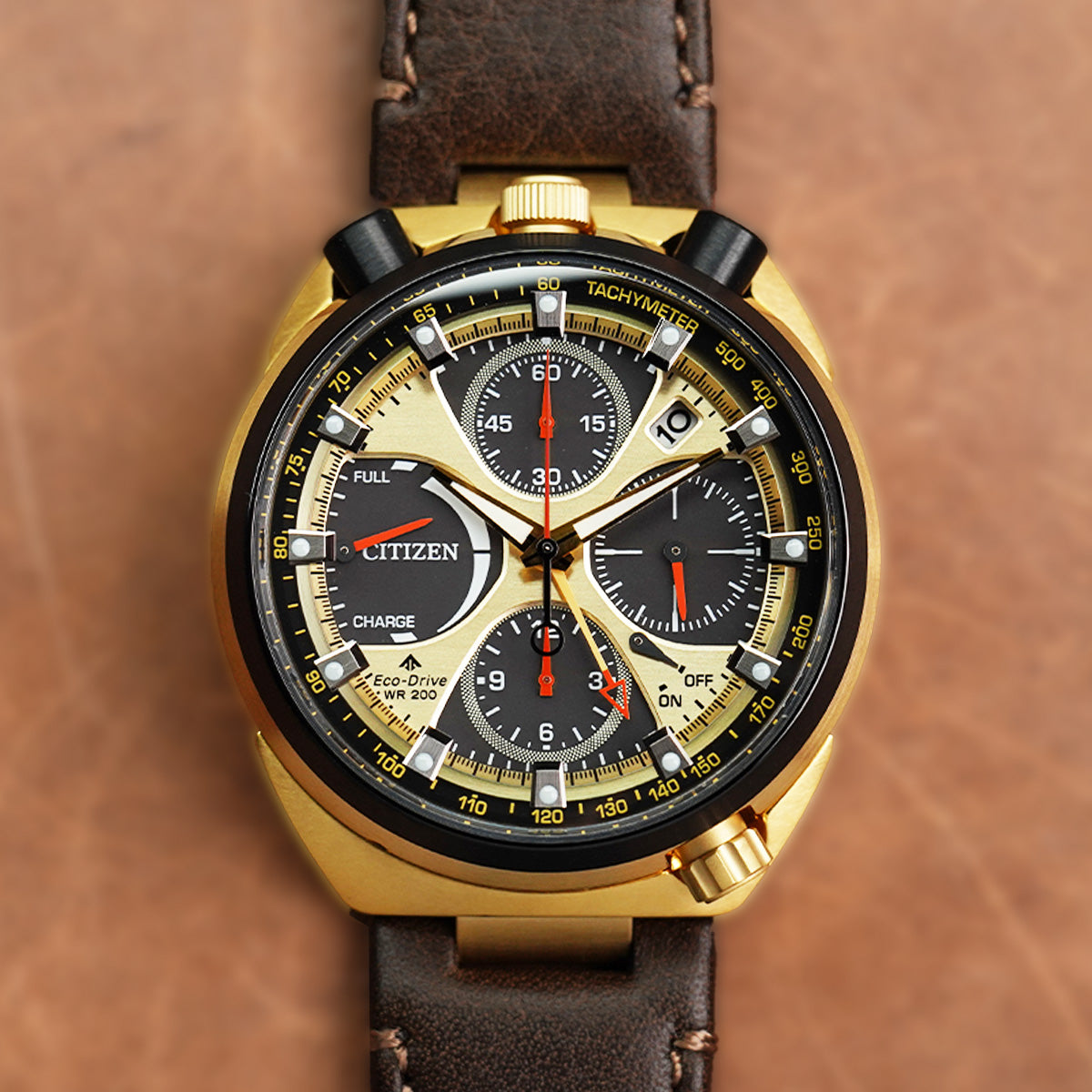 Citizen Promaster Tsuno Chrono Racer Limited Edition AV0072-01X Black Gold Dial