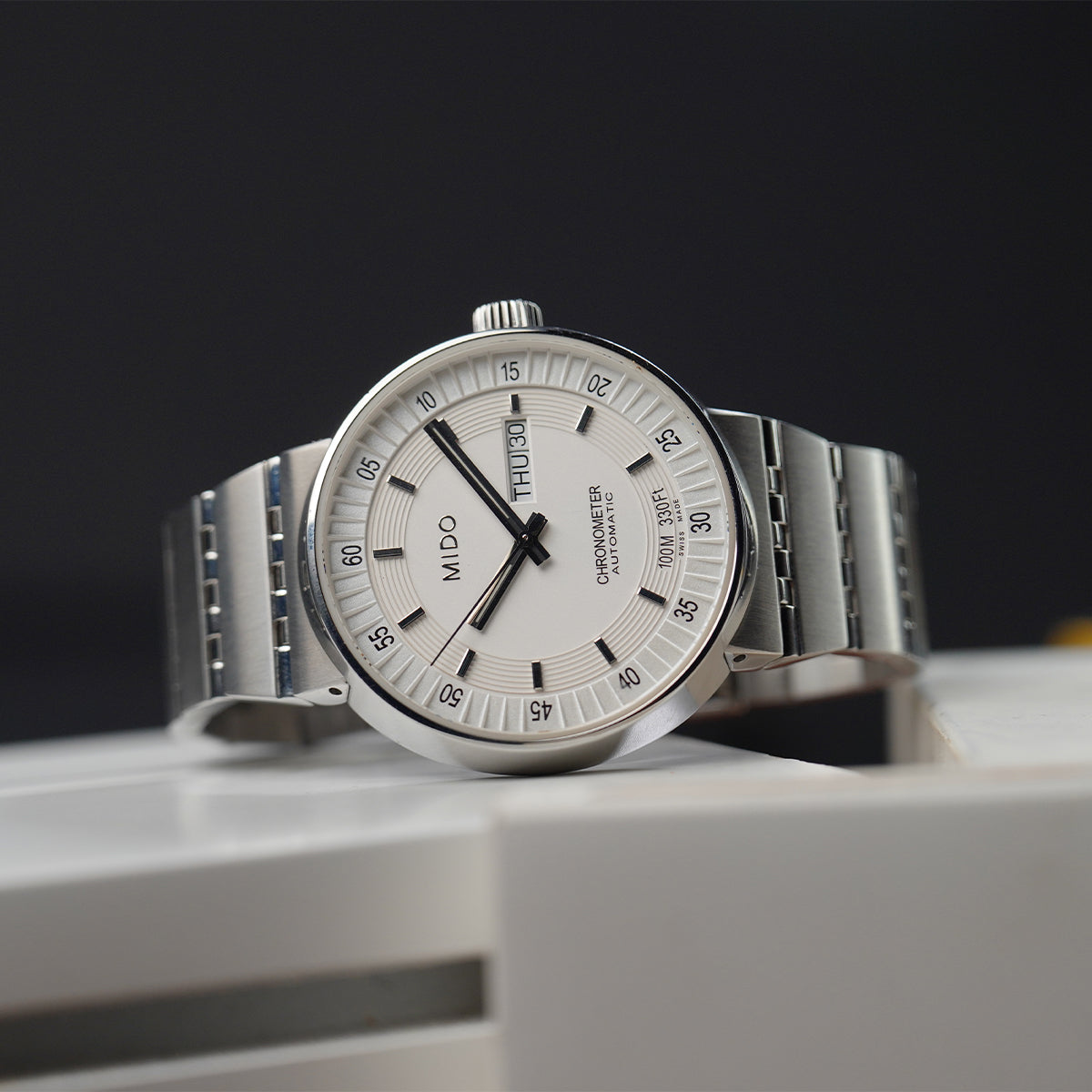 MIDO All Dial M8340.4.B1.11 Chronometer Automatic White Dial