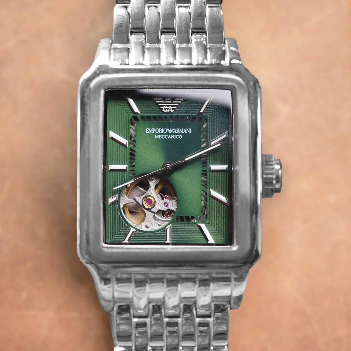 Emporio Armani Meccanico Green Dial AR60067