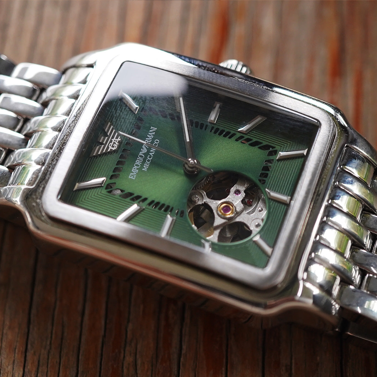 Emporio Armani Meccanico Green Dial AR60067