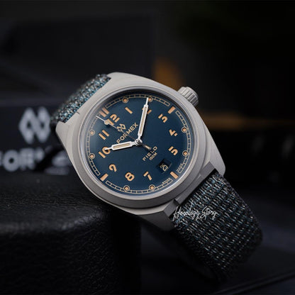 Formex Field Titanium Petro Blue Dial - Horology Story Youtube Store