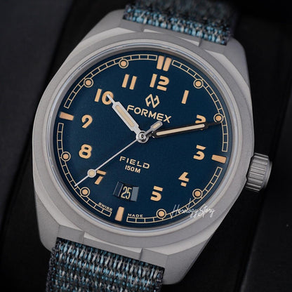 Formex Field Titanium Petro Blue Dial - Horology Story Youtube Store