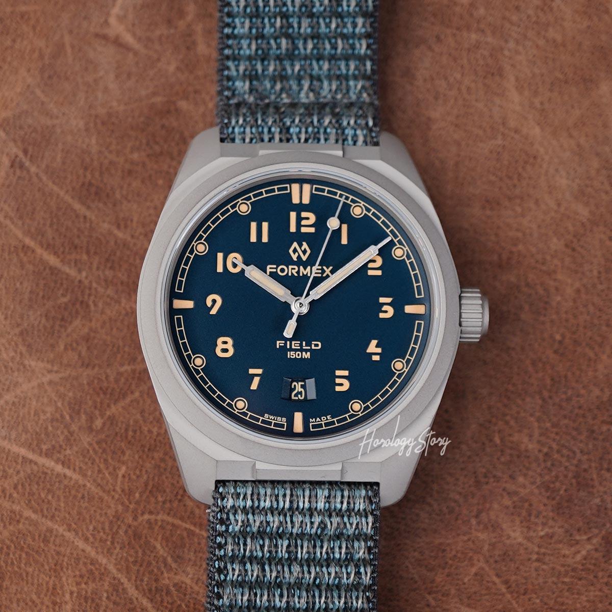 Formex Field Titanium Petro Blue Dial - Horology Story Youtube Store