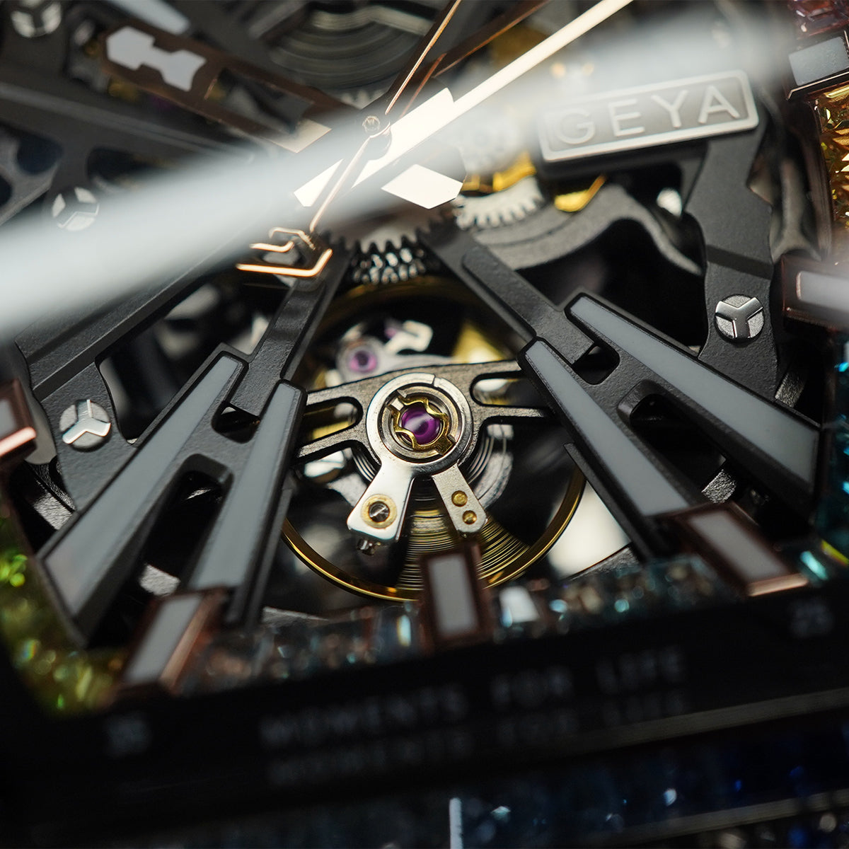 Geya Rainbow Zircon Series Automatic Red G78139