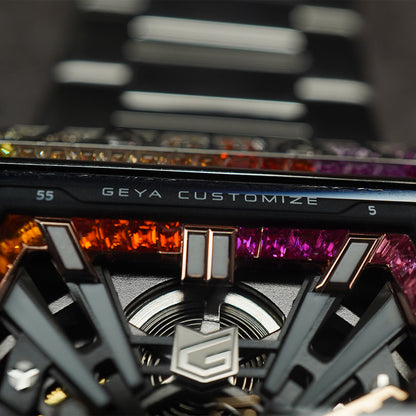 Geya Rainbow Zircon Series Automatic Red G78139