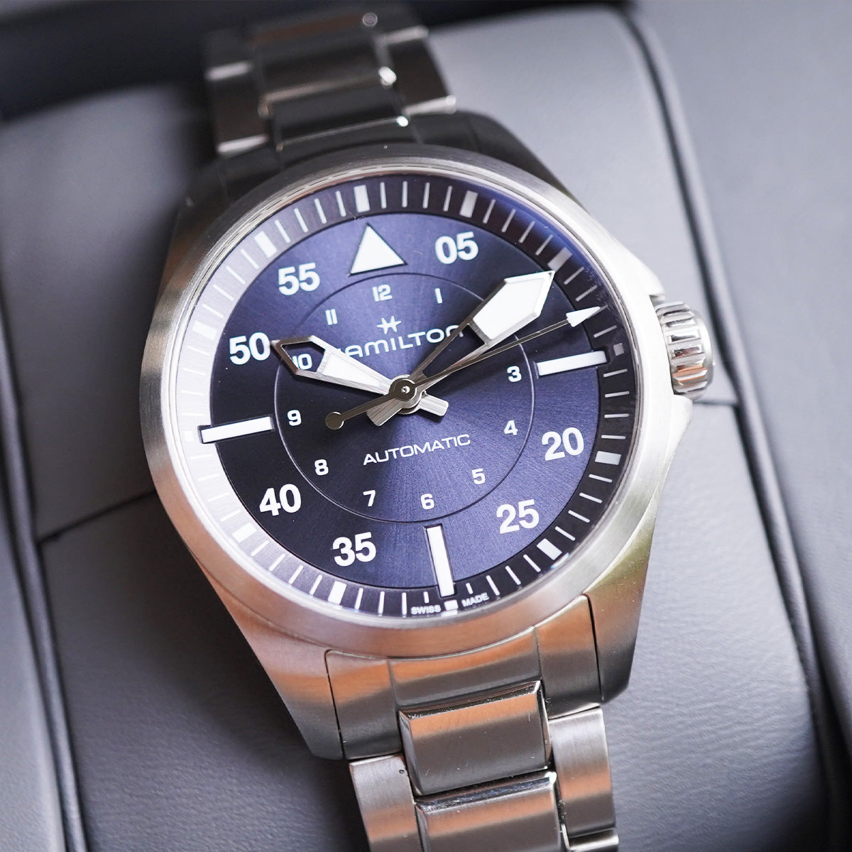 Hamilton Khaki Aviation Pilot Auto H76215140 Very Mint (RARE)