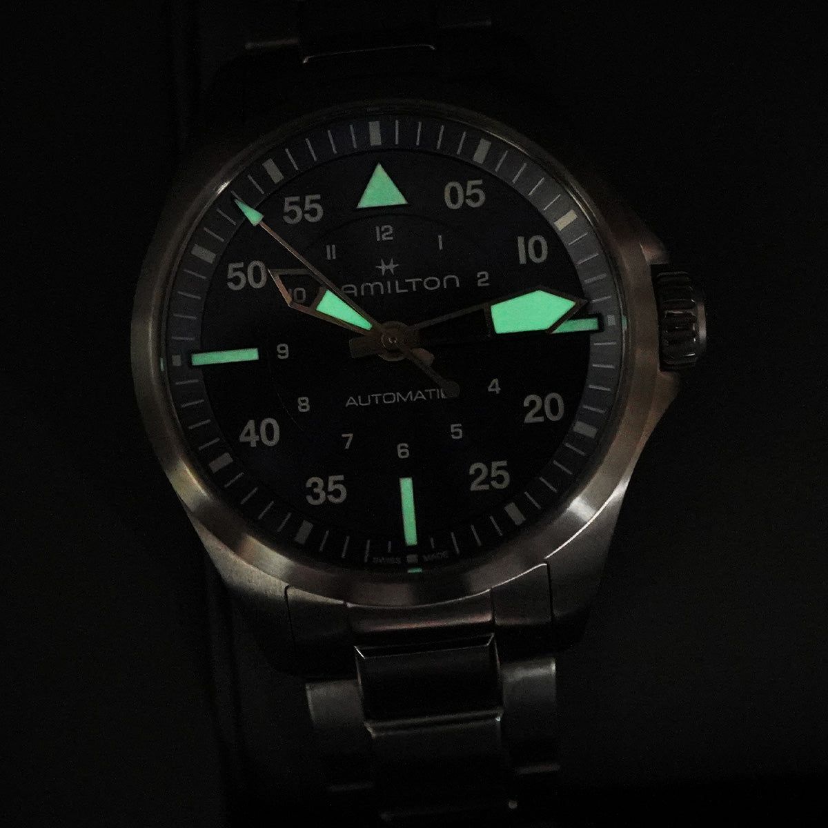 Hamilton Khaki Aviation Pilot Auto H76215140 Very Mint (RARE)