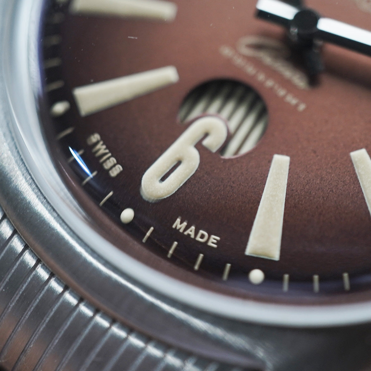 Ichnos Costerio Tobacco On Bracelet & Leather Strap