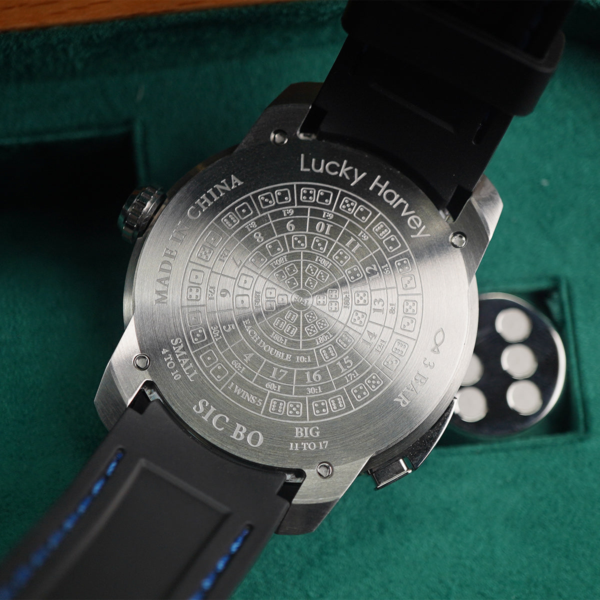 LUCKY HARVEY Player Series Sic Bo Blue Automatic