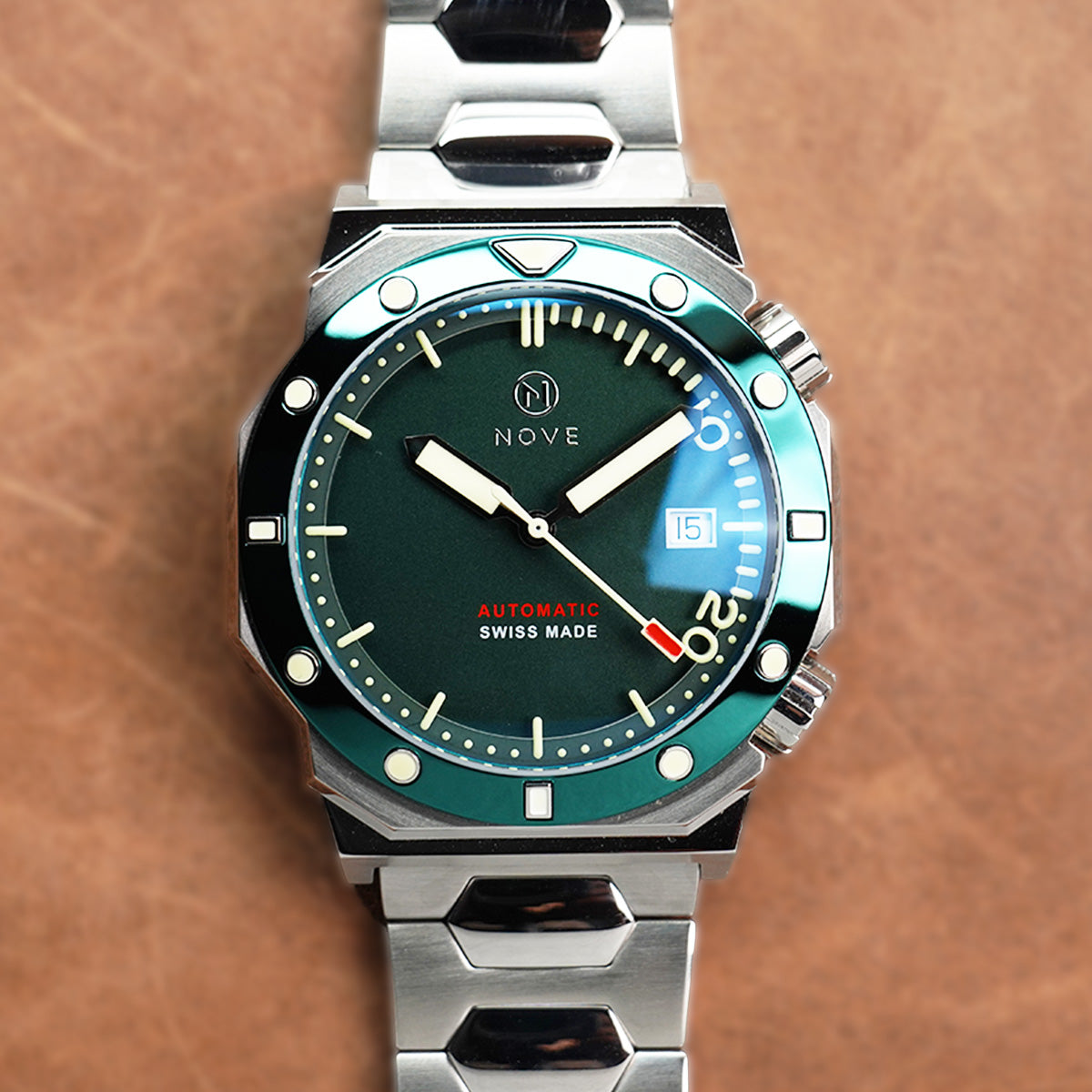 Marine M002-07 Green Sand Blast Dial