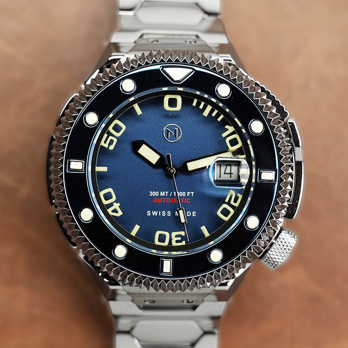 Atlantean II N002-07 Blue Sand Blast Dial