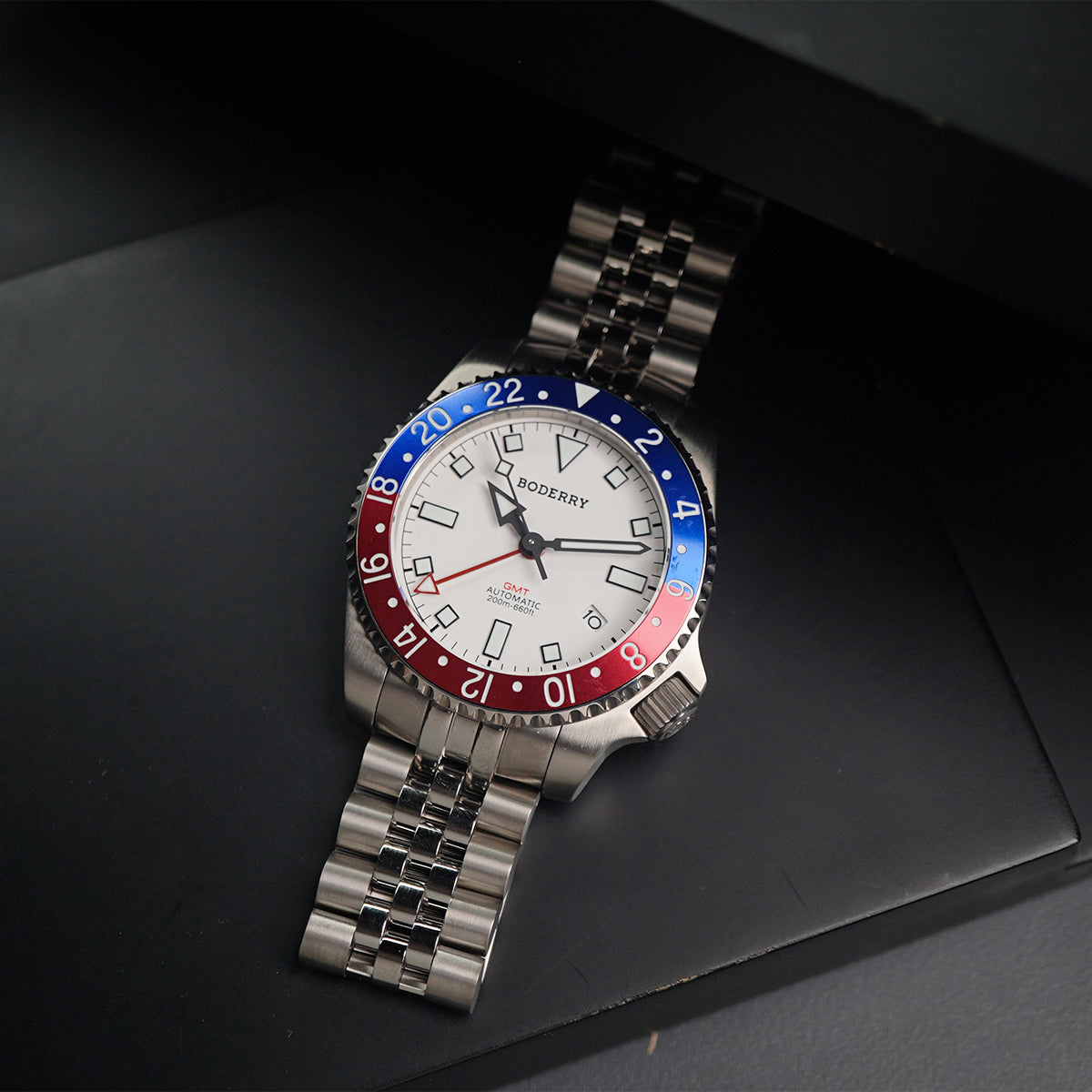 Boderry Admiral Titanium GMT Automatic 200m - Horology Story Youtube Store