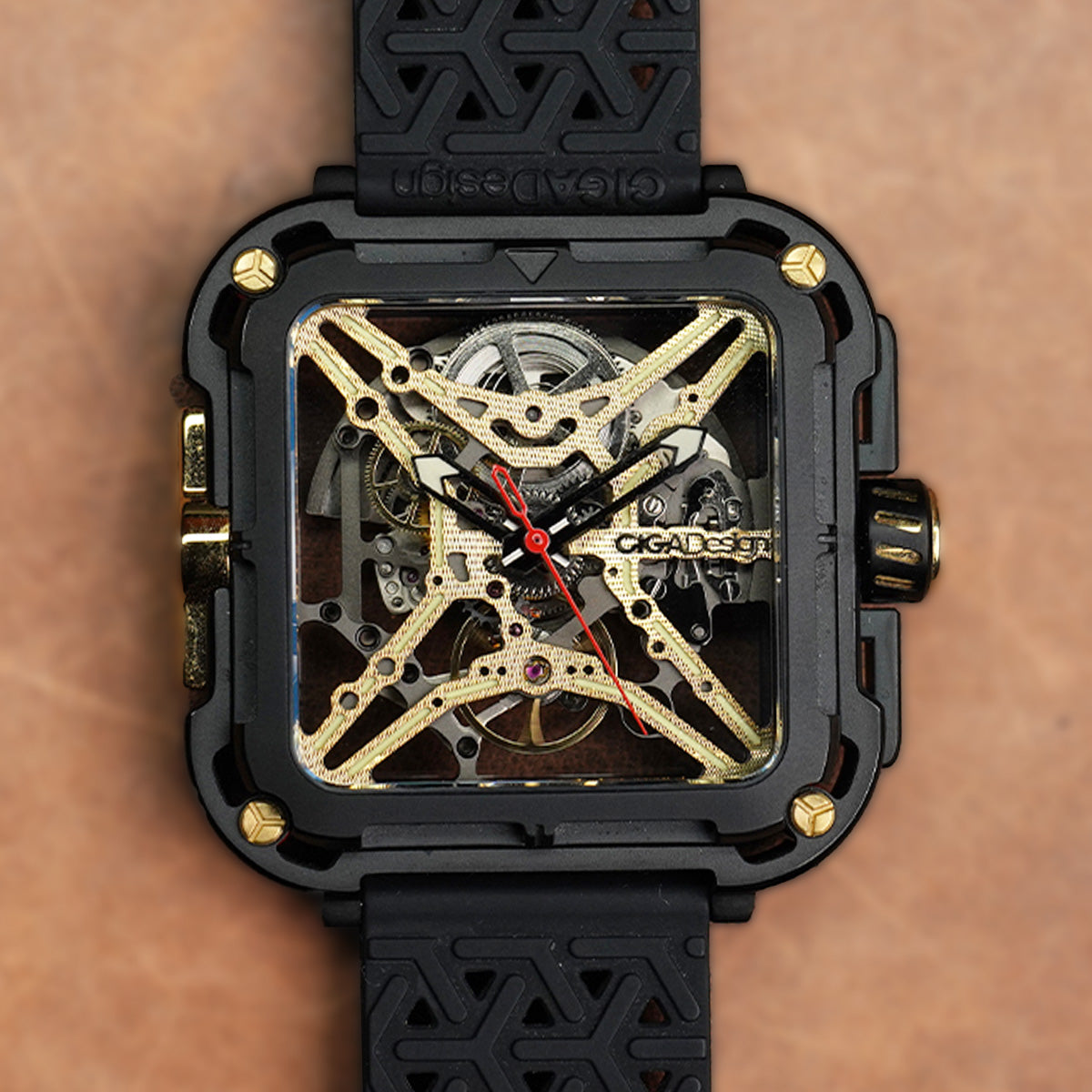 Ciga Design X-Series Titanium Skeleton Black-Gold