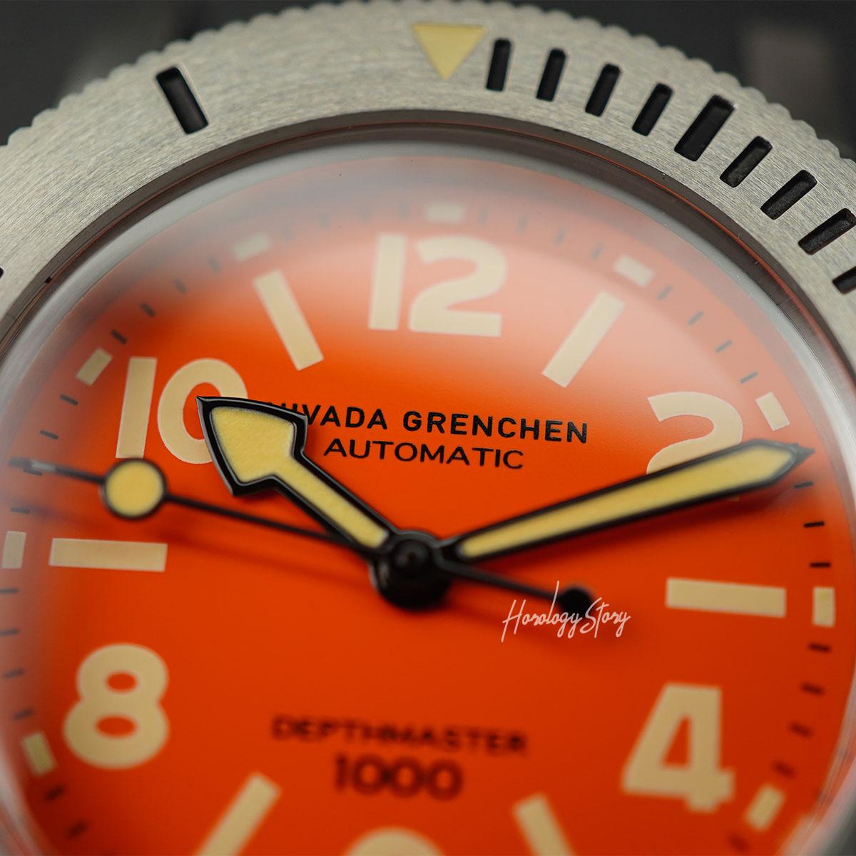 Nivada Grenchen Depthmaster Orange - Horology Story Youtube Store