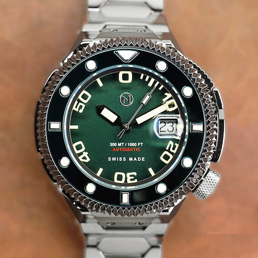 Atlantean II N003-07 Green Sand Blast Dial