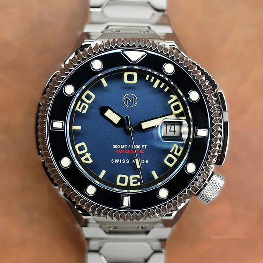 Atlantean II N002-07 Blue Sand Blast Dial