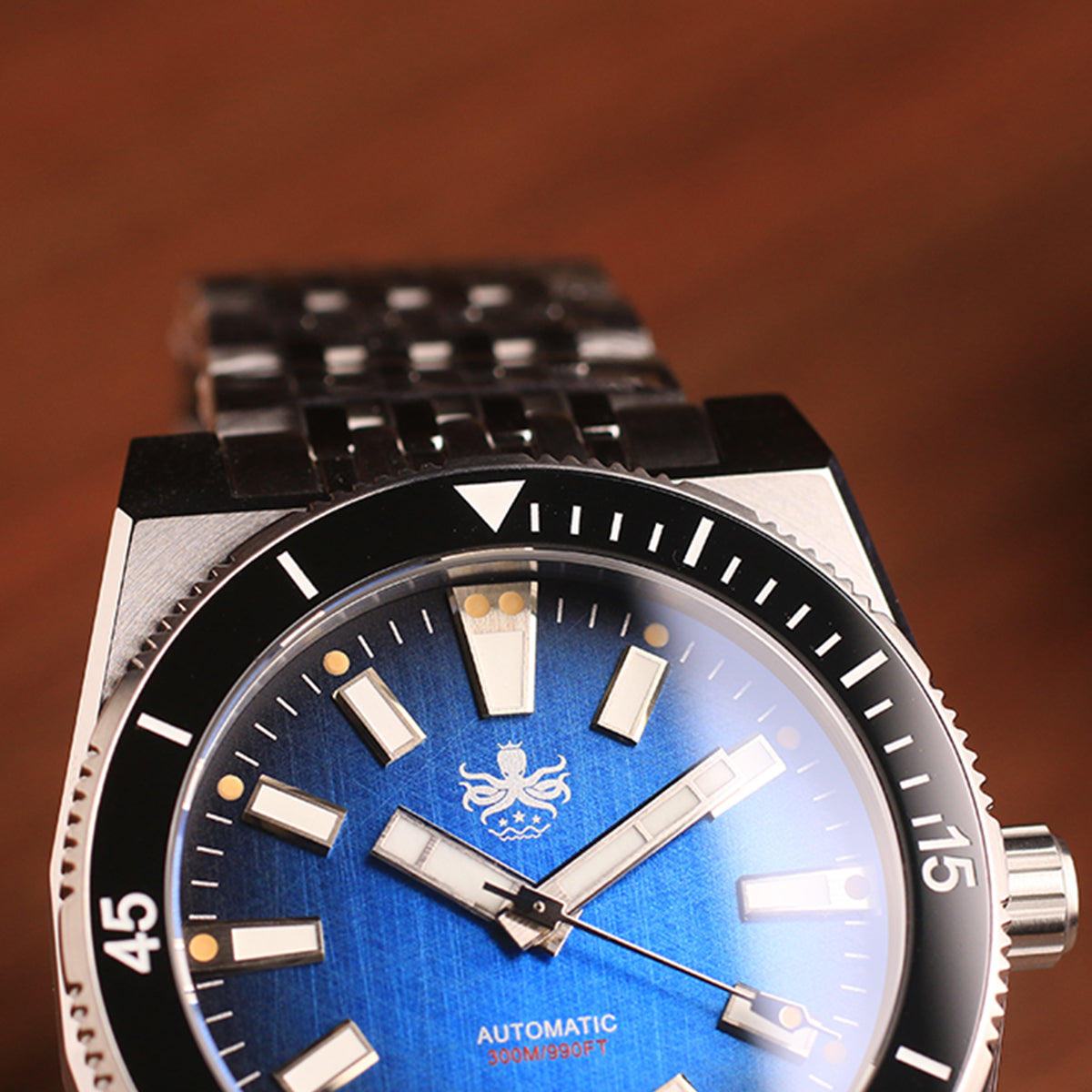 Phoibos Narwhal 300m PY037B Blue Dial