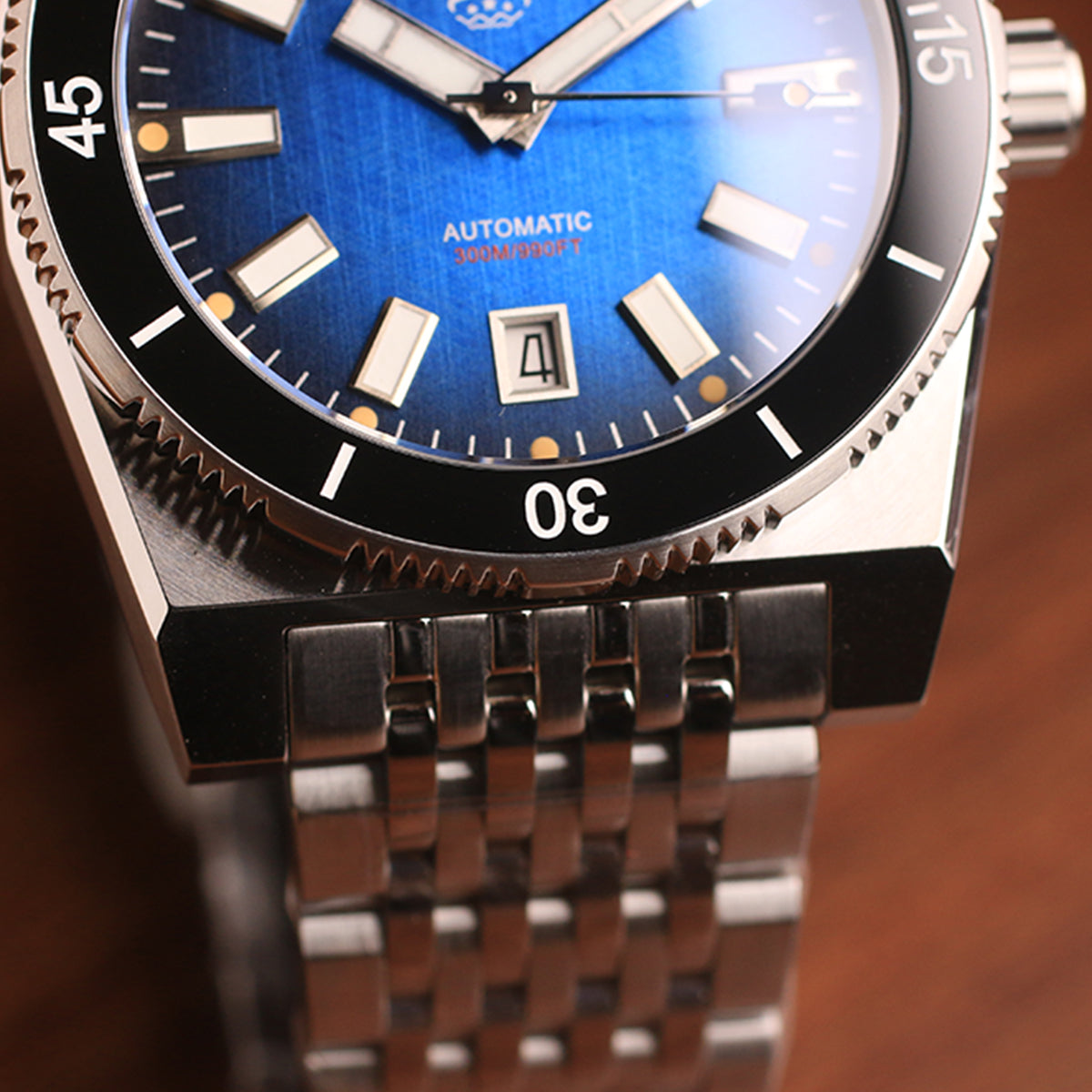 Phoibos Narwhal 300m PY037B Blue Dial