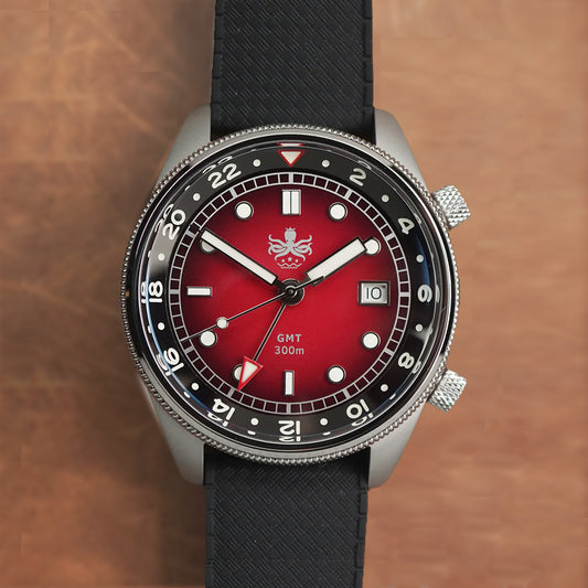 Phoibos Eagle Ray 300m Super Compressor GMT PX023E Fume Red