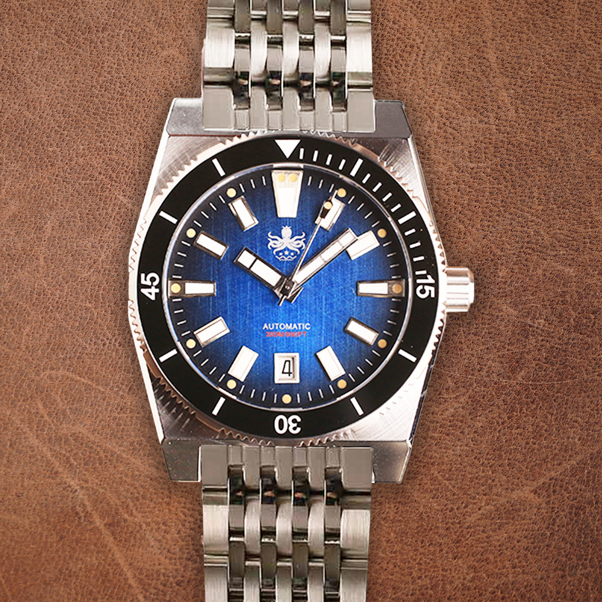 Phoibos Narwhal 300m PY037B Blue Dial