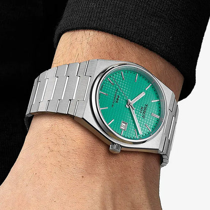 Tissot PRX 40mm T137.407.11.091.01 Powermatic 80 Light Green on Bracelet