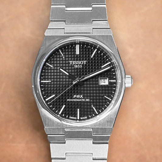 Tissot PRX 40mm T137.407.11.051.00 Powermatic 80 Black Dial on Bracelet