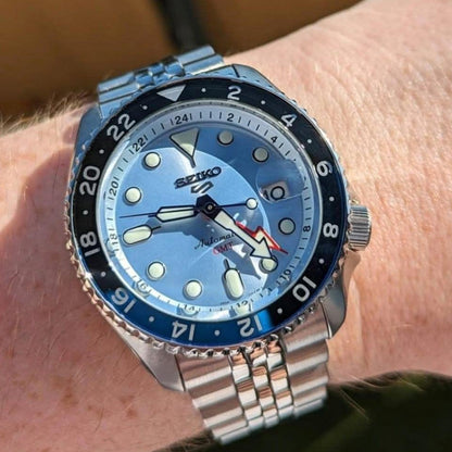 Seiko 5 Sports GMT SSK029K1 Ice Blue Limited Edition