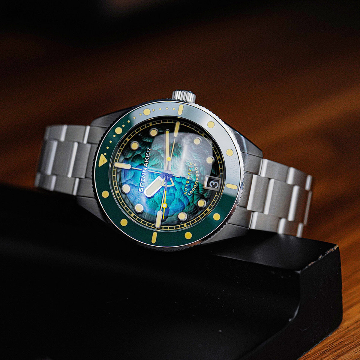 Spinnaker Challenger Sea Green Dial