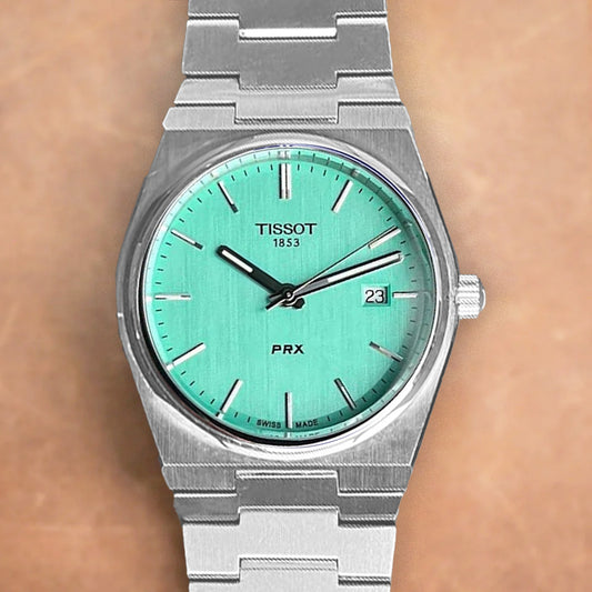 Tissot PRX 40mm T137.410.11.091.01 Quartz Mint Dial on Bracelet